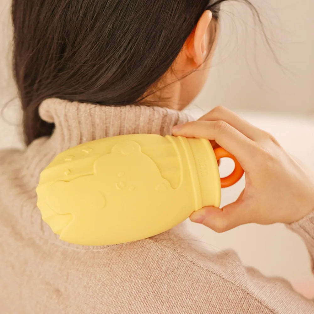 Bouillotte Miniature en Silicone – Un Chauffe-Mains Compact et Convenable pour Vos soirées Fraîches