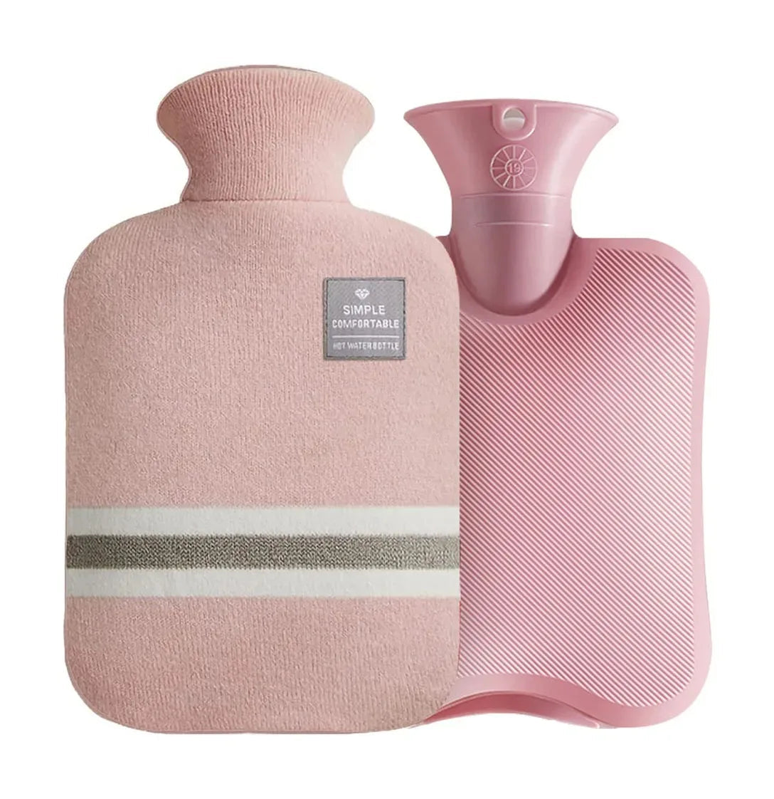Bouillotte à Eau 1L/2L avec Housse Tricotée