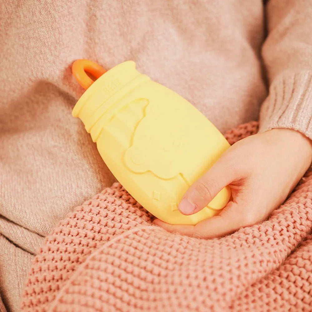 Bouillotte Miniature en Silicone – Un Chauffe-Mains Compact et Convenable pour Vos soirées Fraîches