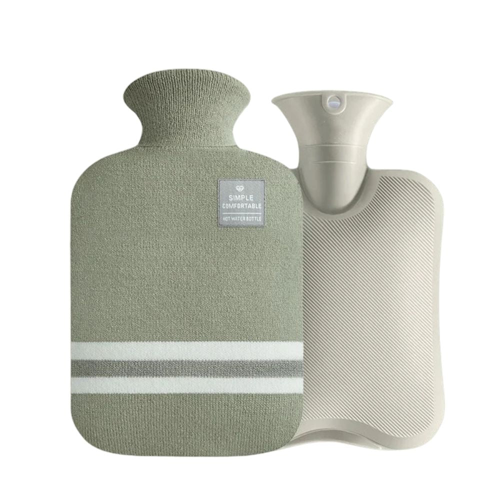 Bouillotte à Eau 1L/2L – Housse Douce, Parfaite pour l’Hiver