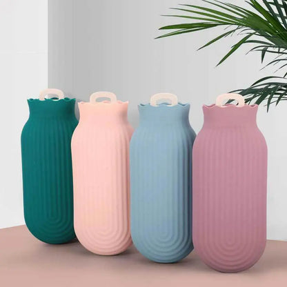 Bouillotte Miniature en Silicone - Parfaitement Adaptée au Micro-ondes